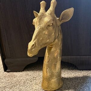 Gold Giraffe Sculpture